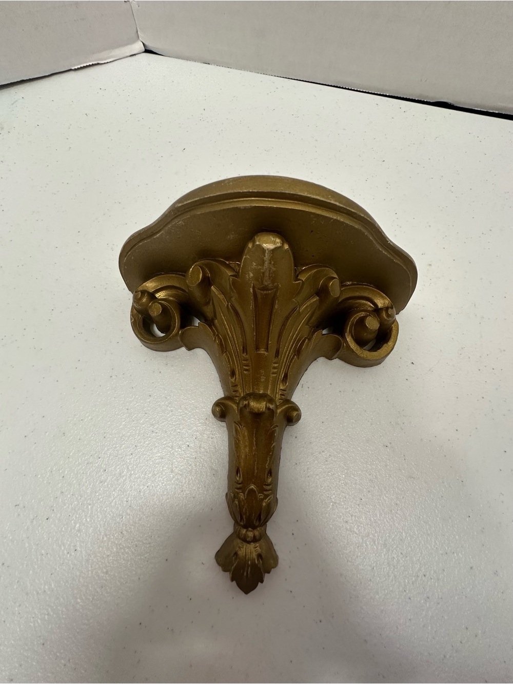 Vintage Syroco Gold Ornate Wall Shelf Hollywood Regency Rococo Decor